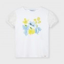 3001 Koszulka plumeti dla dziewczynki żółty Mayoral wiosna/lato 98cm