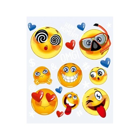 Naplamki - ozdabiaje odzieży Emoji 15x20
