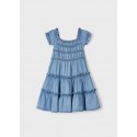3937 Sukienka z tkaniny z włóknami TENCEL™ Lyocell dla dziewczynkimayoral wiosna/lato 122cm