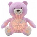 Chicco Baby Bear pluszak z projektorem różowy