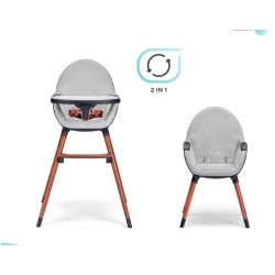 Kinderkraft krzesełko FINIX 2w1 Grey